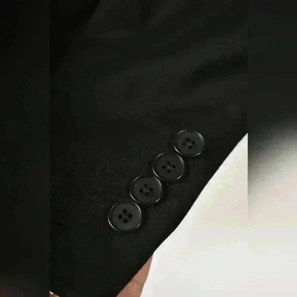 NWT SELECTED HOMME Black  Viscose Nylon Stretch Slim Fit Soft Blazer Jacket 40R - Picture 7 of 12